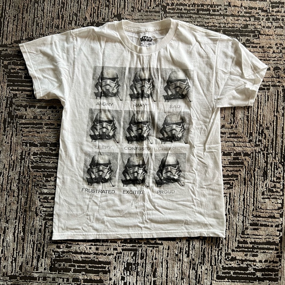 Star Wars White Clone Trooper Mood T-Shirt